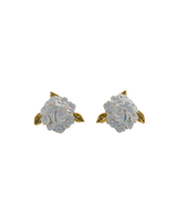 Enamel Hydrangea Earrings