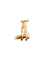 Enamel Fox Brooch