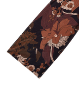 Deco Blooms Black Velvet Scarf