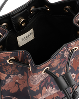 Deco Bloom Black Bucket Bag