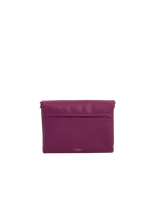 Floral Engravings Plum Crossbody Handbag