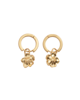 Flower Huggie Earrings