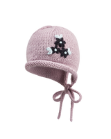Forget-Me-Not Knitted Lilac Bonnet