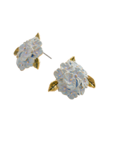 Enamel Hydrangea Earrings