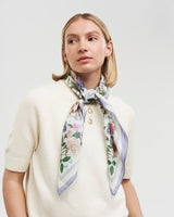 Ivory Selene Silk Blend Medium Square Scarf