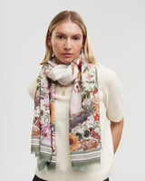Botanical Ivory Scarf