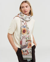 Botanical Ivory Scarf