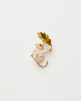 Fable England Enamel Dormouse Brooch