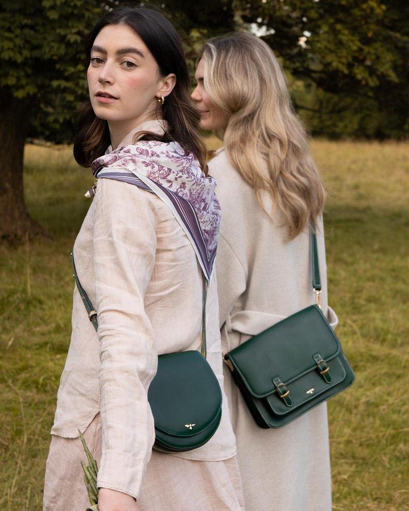 Into the Woods Green Classic Satchel