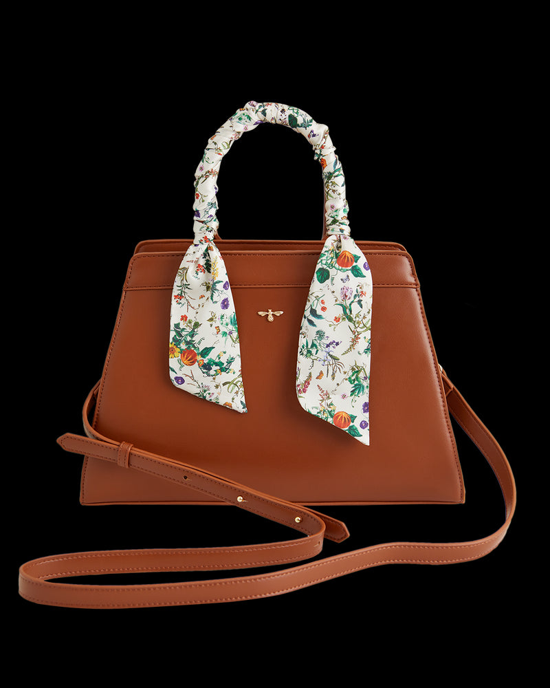 Botanical Pumpkin Tote - Tan