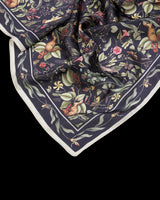 Wolf Garden Navy Square Scarf