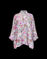 Tree of Life Vintage Blue Short Kimono