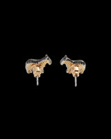 Zebra Stud Earrings