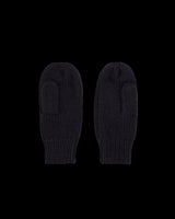 Forget-Me-Not Knitted Navy Mittens