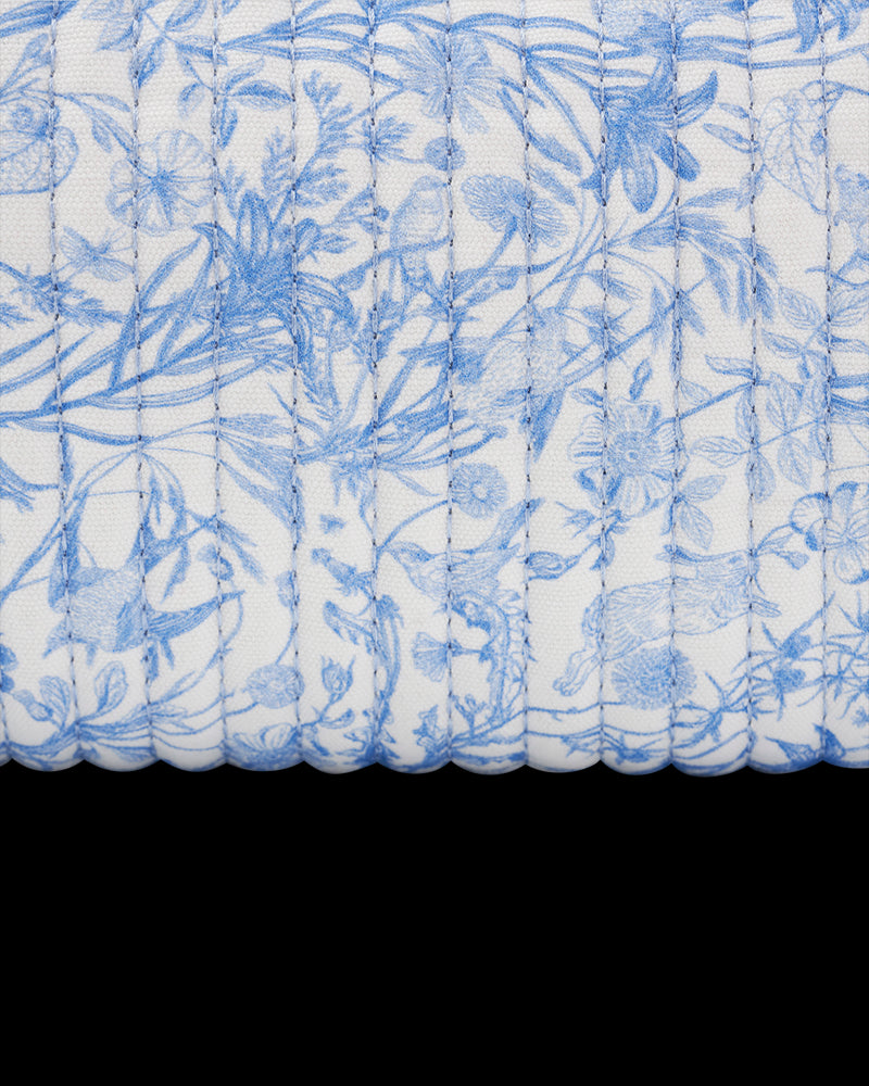 Bunny Blues Small Quilted Makeup Bag