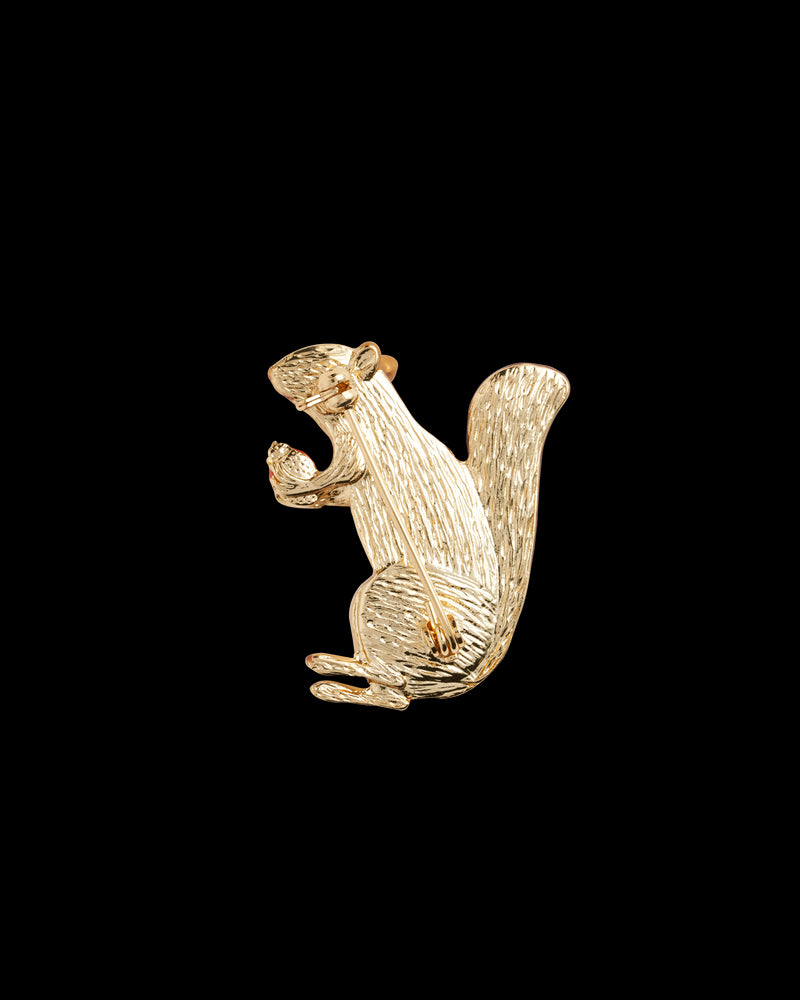 Cheeky Squirrel Brooch