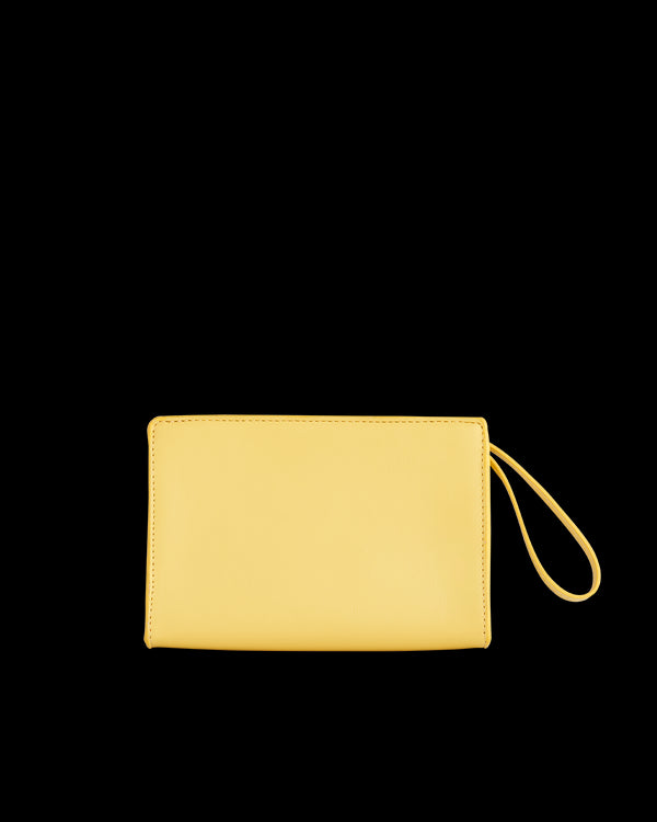 Meadow Creatures Sundress Yellow Wristlet Pouch