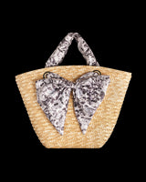 Tree Of Life Basket Bag - Raffia