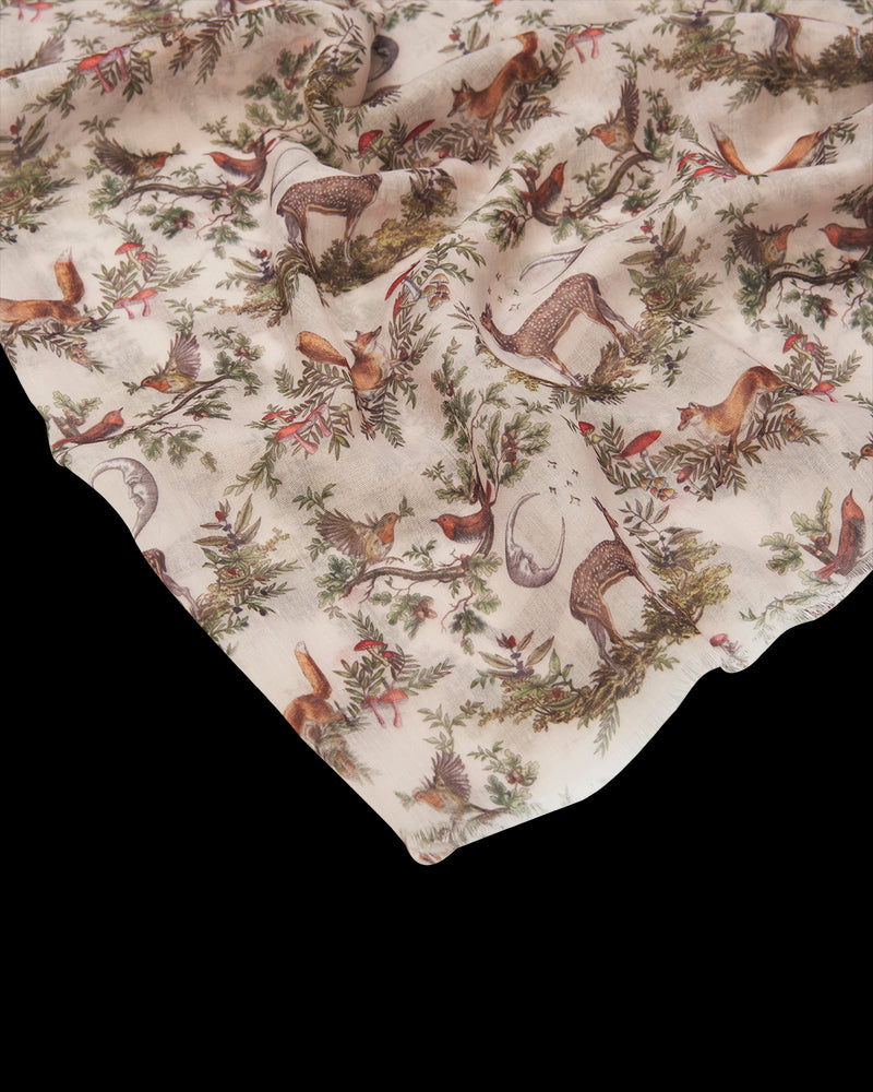 A Night's Tale Woodland Crystal Grey Light Weight Scarf