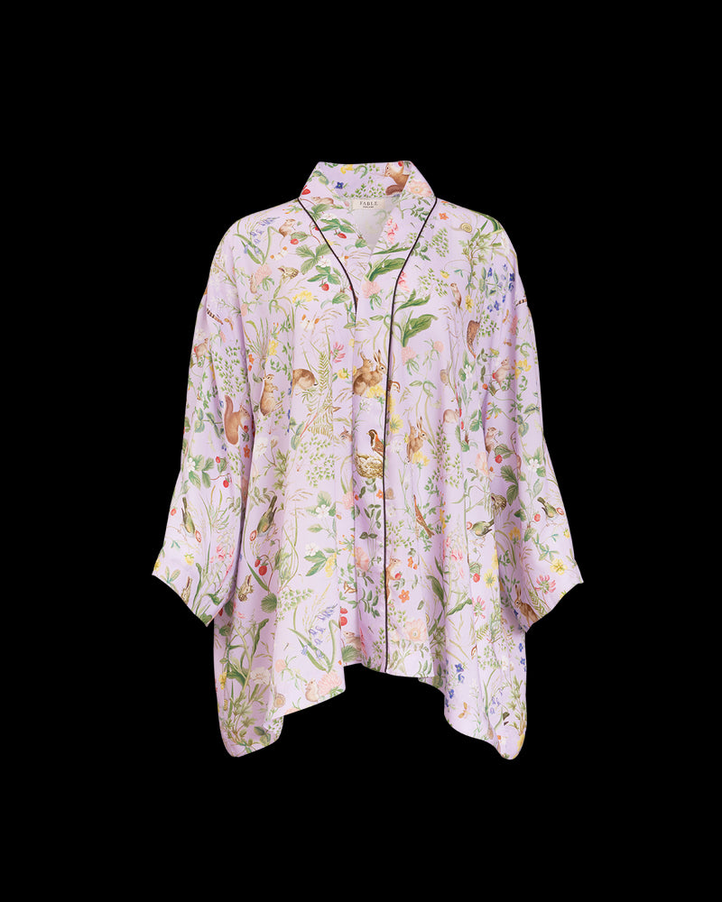 Meadow Creature Lilac - Short Kimono - One Size