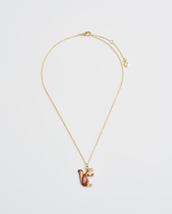 Cheeky Squirrel Short Necklace