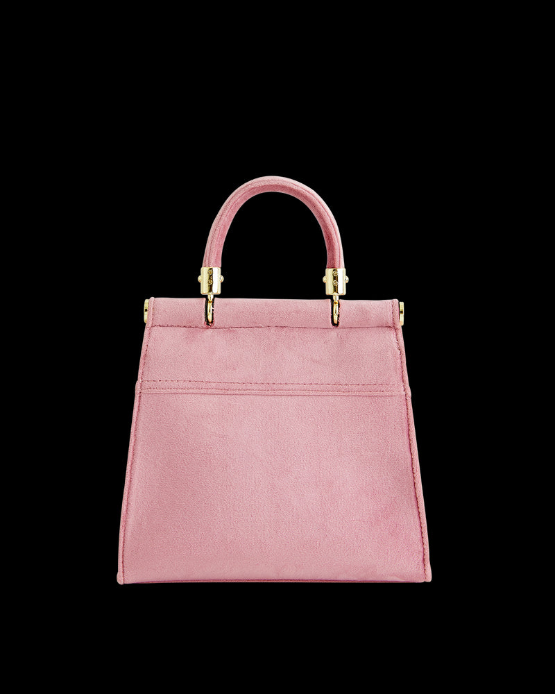 Morning Song Bird Embroidered Mini Pink Tote