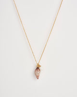 Spiral Shell and Pearl Short Necklace