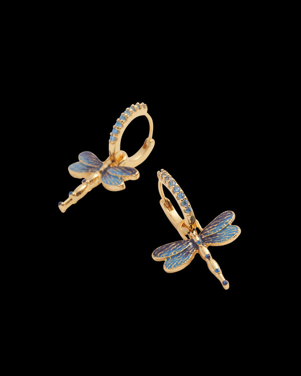 Dragonfly Crystal Earrings