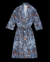 Nocturnal Garden Kimono Midnight Blue