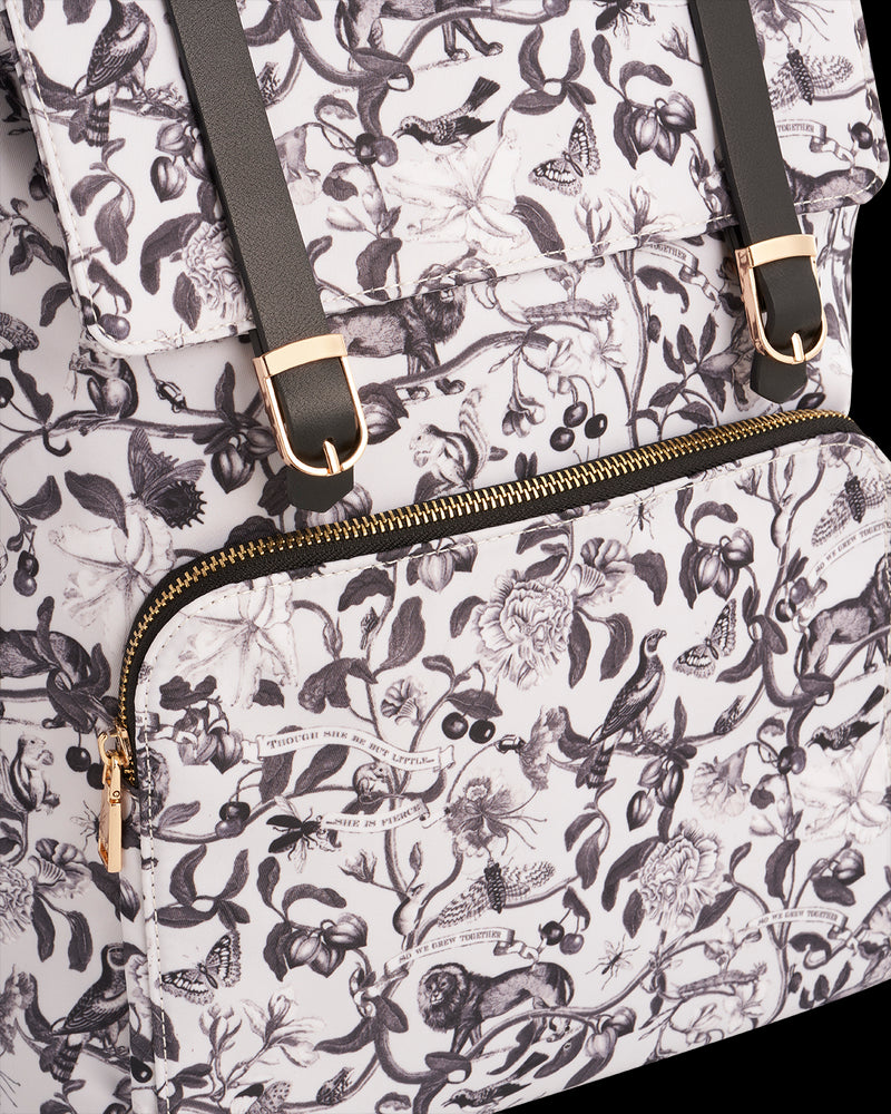 Tree Of Life Backpack - Black/White