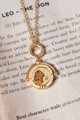 Leo Zodiac Spinner Necklace