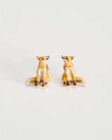 Enamel Fox Earrings