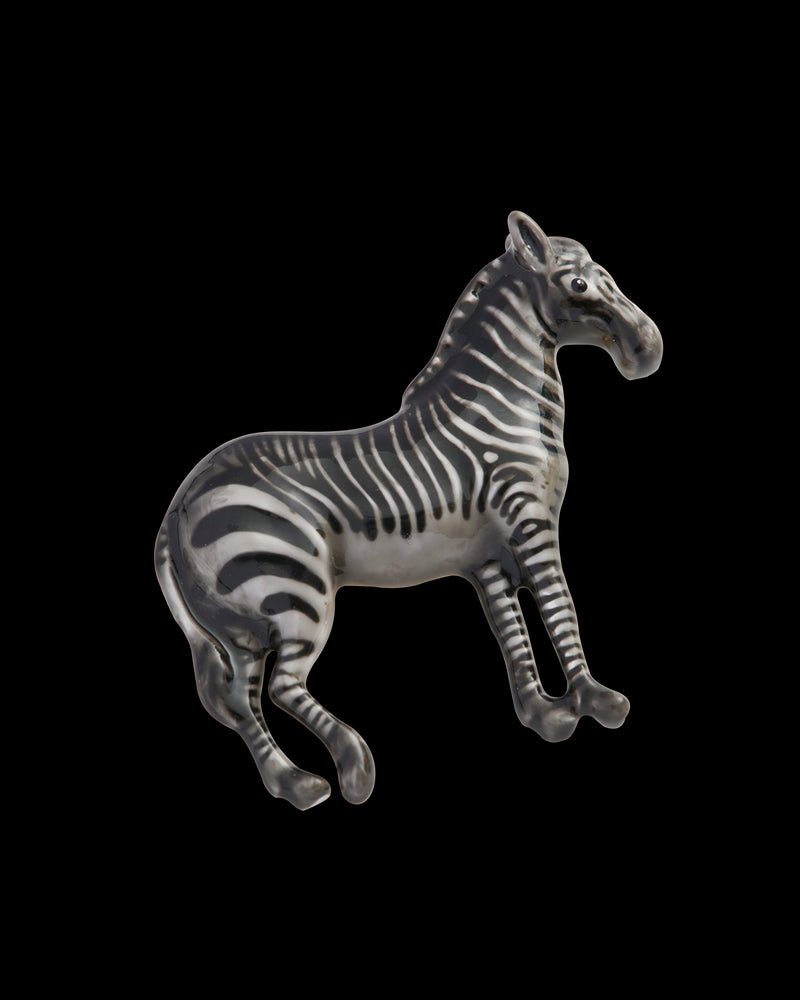 Zebra Brooch