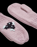 Forget-Me-Not Knitted Lilac Mittens