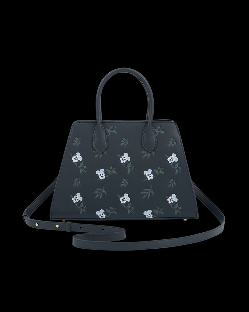 Ditsy Navy Medium Tote
