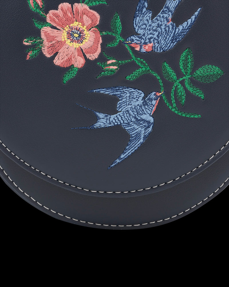 Swooping Swallows Saddle Bag