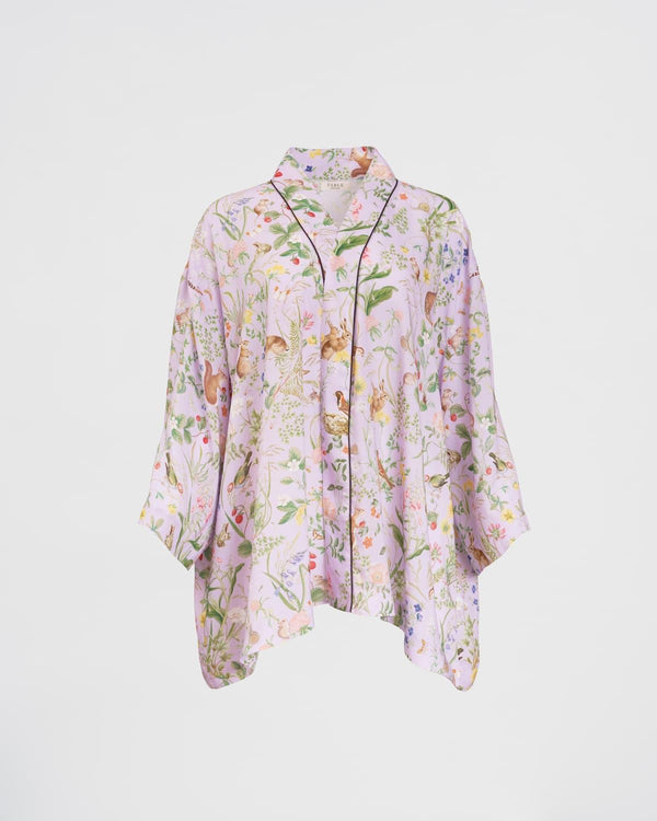 Meadow Creature Lilac - Short Kimono - One Size