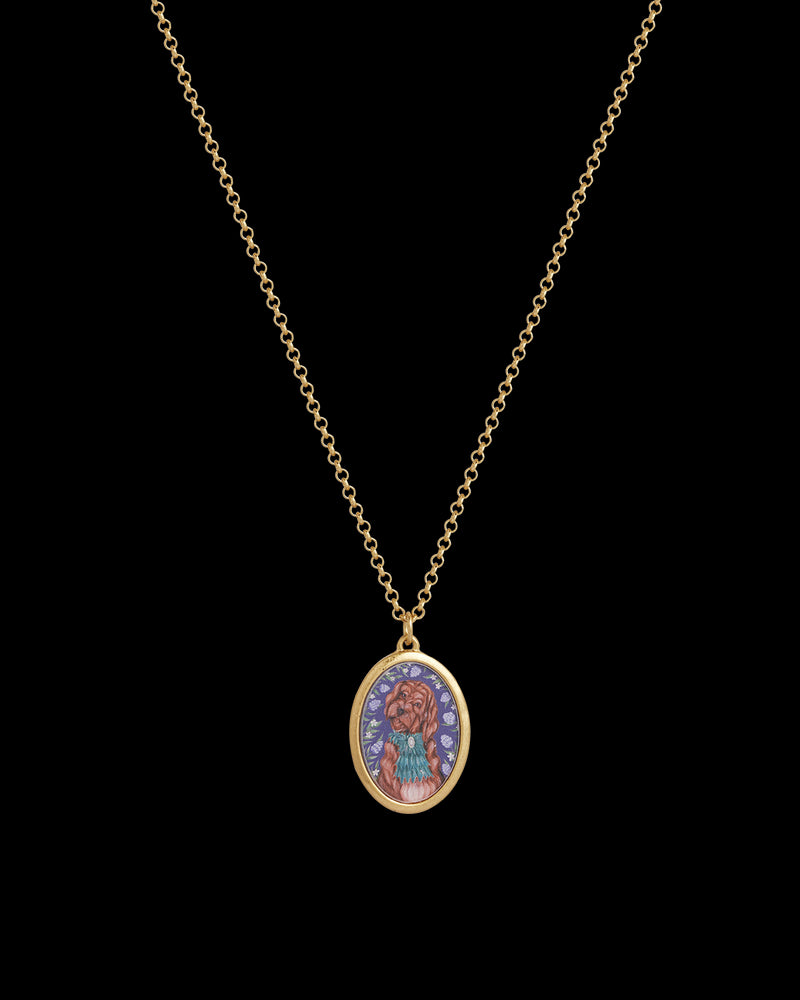 Catherine Rowe Pet Portraits Doodle Pendent Short Necklace