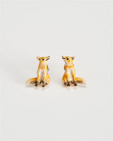 Enamel Fox Earrings