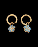 Flower Huggie Earrings