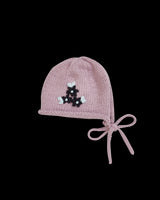Forget-Me-Not Knitted Lilac Bonnet