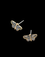 Deco Butterfly Blue Stud Earrings