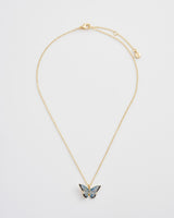 Blue Butterfly Short Necklace