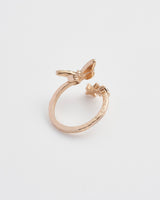 Enamel Blue Butterfly Ring