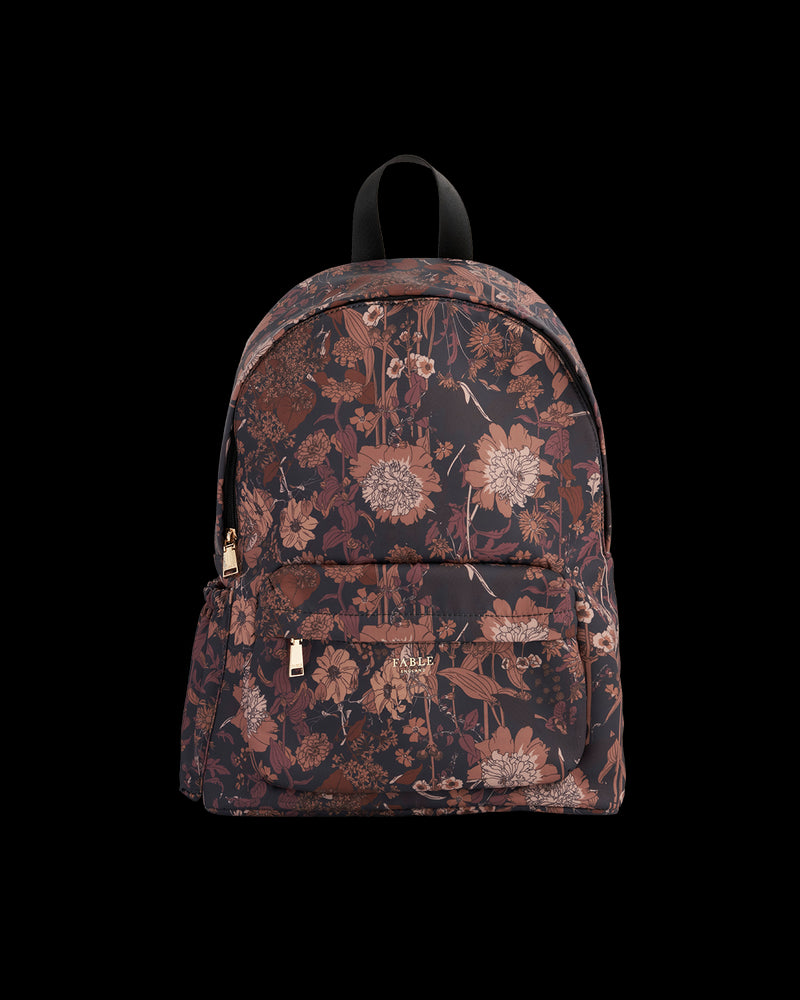 Deco Blooms Large Black Backpack