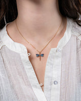 Dragonfly Crystal Necklace