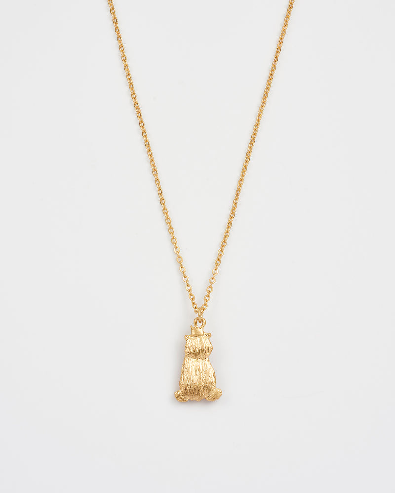 Party Bear Gold Chain Necklace