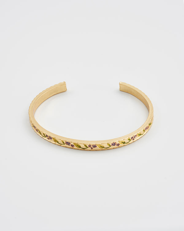 Blackberry Bramble Gold Bangle