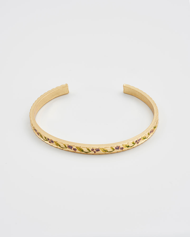 Blackberry Bramble Gold Bangle