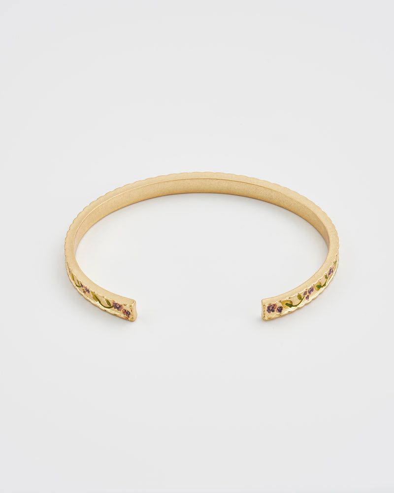 Blackberry Bramble Gold Bangle